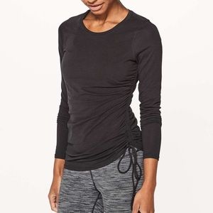 Lululemon Cinch It Long Sleeve Black Size 4